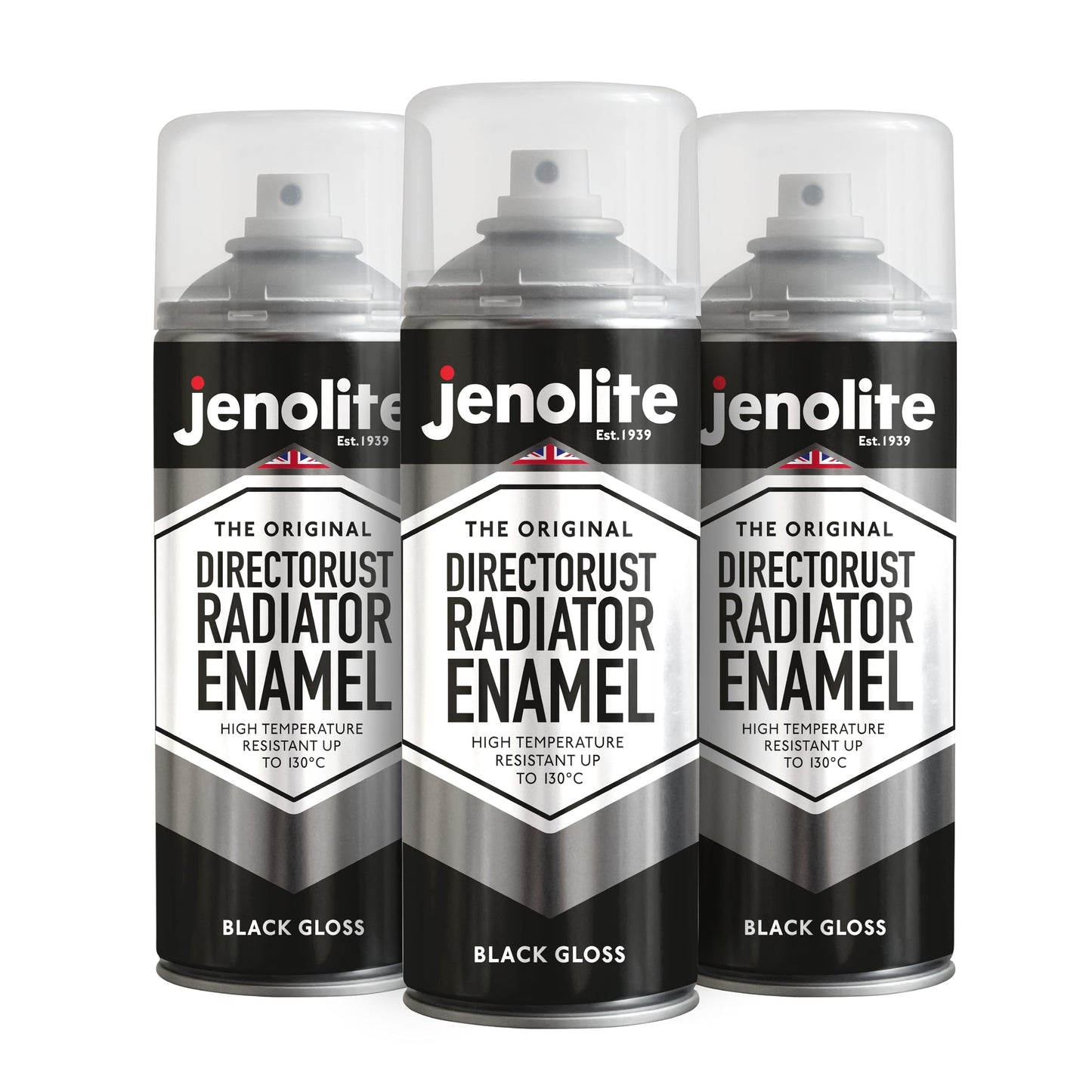 DIRECTORUST Radiator Enamel Paint | Aerosol | Black, Silver, White