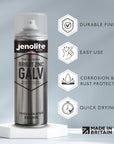 Peinture en Aérosol de Galvanisation au Zinc Brillant | Apprêt et Couche de Finition Tout-en-Un