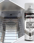 JENOLITE BBQ Restore Kit: Rust Remover, Wire Brush, BBQ Spray Paint