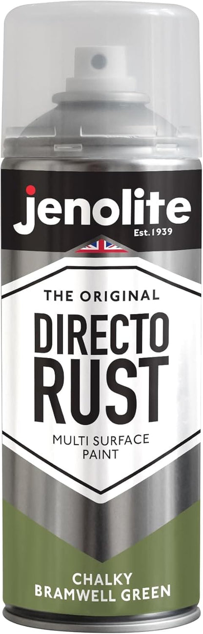 DIRECTORUST Spray Paint | Chalky Finish | Bramwell Green | 12 x 400ml | RAL 6025