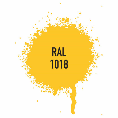DIRECTORUST Spray Paint | Chalky Finish | Buttercup Yellow | 12 x 400ml | RAL 1018