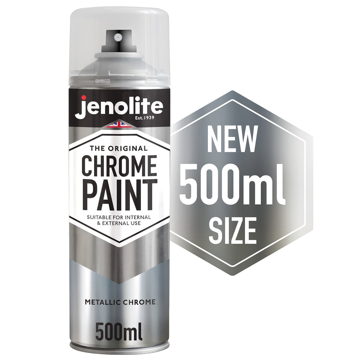 Chrome Effect Aerosol Spray Paint - Multi-Surface