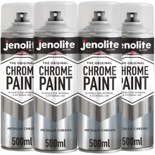 Chrome Paint | 4 x 500ml | Aerosol Spray Paint - Value Pack