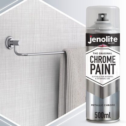 Chrome Effect Aerosol Spray Paint - Multi-Surface