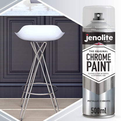 Chrome Effect Aerosol Spray Paint - Multi-Surface