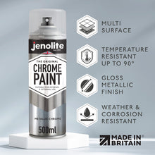 Chrome Paint | 4 x 500ml | Aerosol Spray Paint - Value Pack