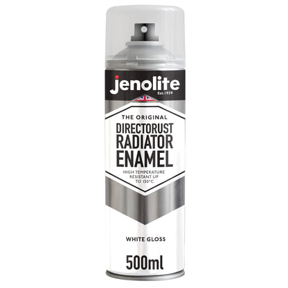 DIRECTORUST Radiator Enamel Paint | Aerosol | Black, Silver, White
