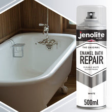 Enamel Bath Repair Spray Paint 500ml - White Gloss Finish - Baths, Sinks & Shower Trays
