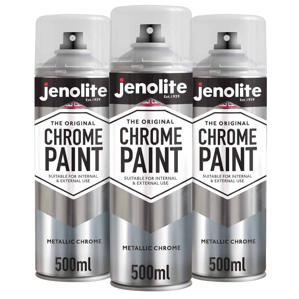 Chrome Effect Aerosol Spray Paint - Multi-Surface