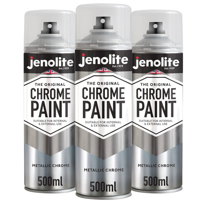 Chrome Effect Aerosol Spray Paint - Multi-Surface