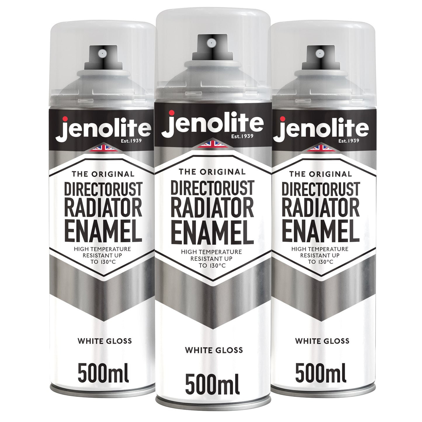 DIRECTORUST Radiator Enamel Paint | Aerosol | Black, Silver, White