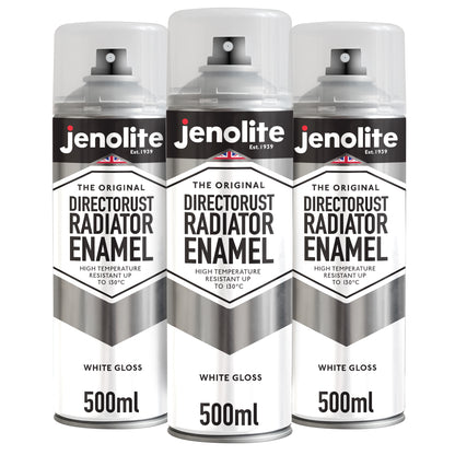 DIRECTORUST Radiator Enamel Paint | Aerosol | Black, Silver, White