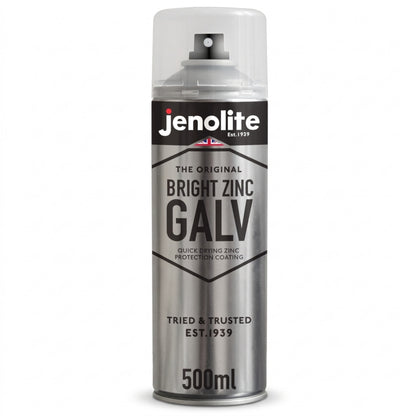 Peinture en Aérosol de Galvanisation au Zinc Brillant | Apprêt et Couche de Finition Tout-en-Un
