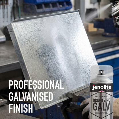 Peinture en Aérosol de Galvanisation au Zinc Brillant | Apprêt et Couche de Finition Tout-en-Un