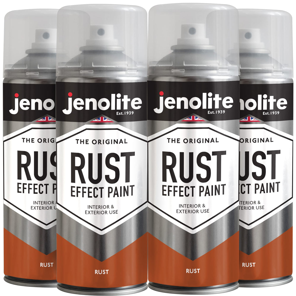 Rust Effect Spray Paint | 4 x 400ml | Textured Paint Weathered Rusted Metal Look & Feel