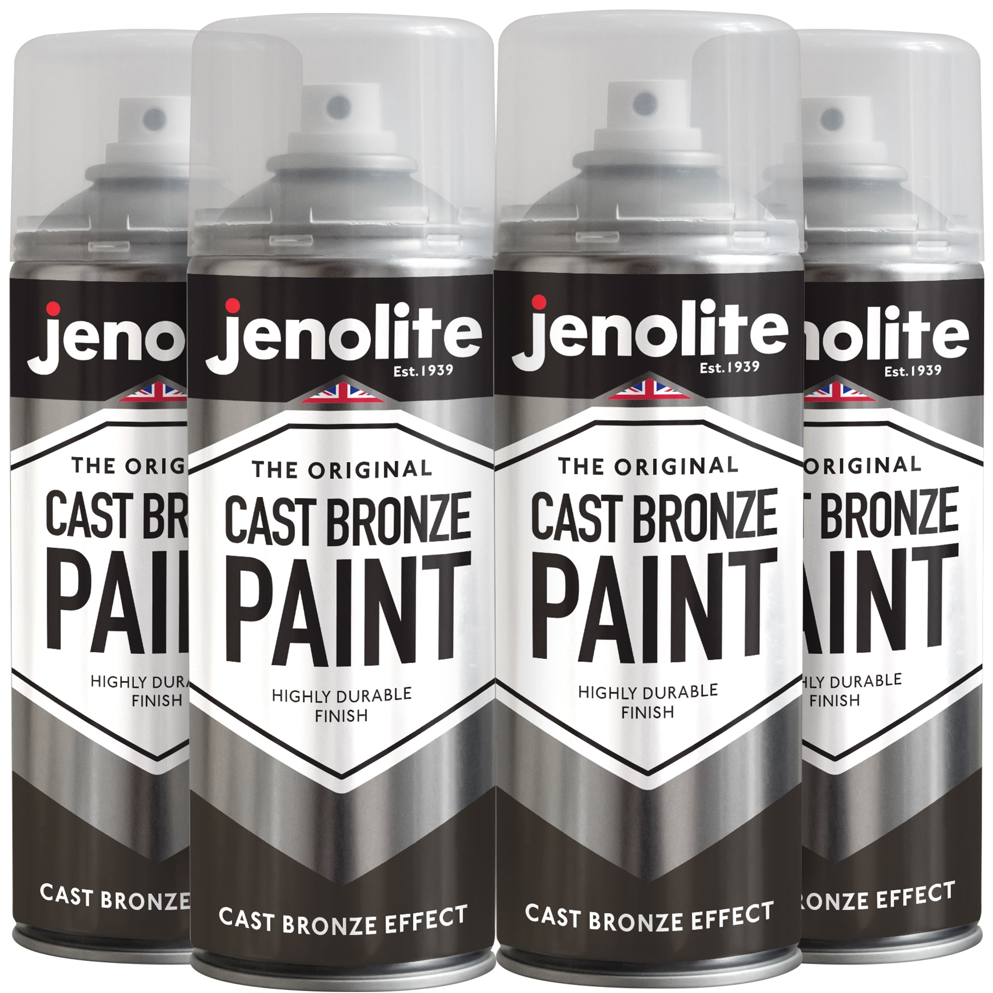 Cast Bronze Effect Spray Paint |4 x 400ml | Multi Surface Spray Paint