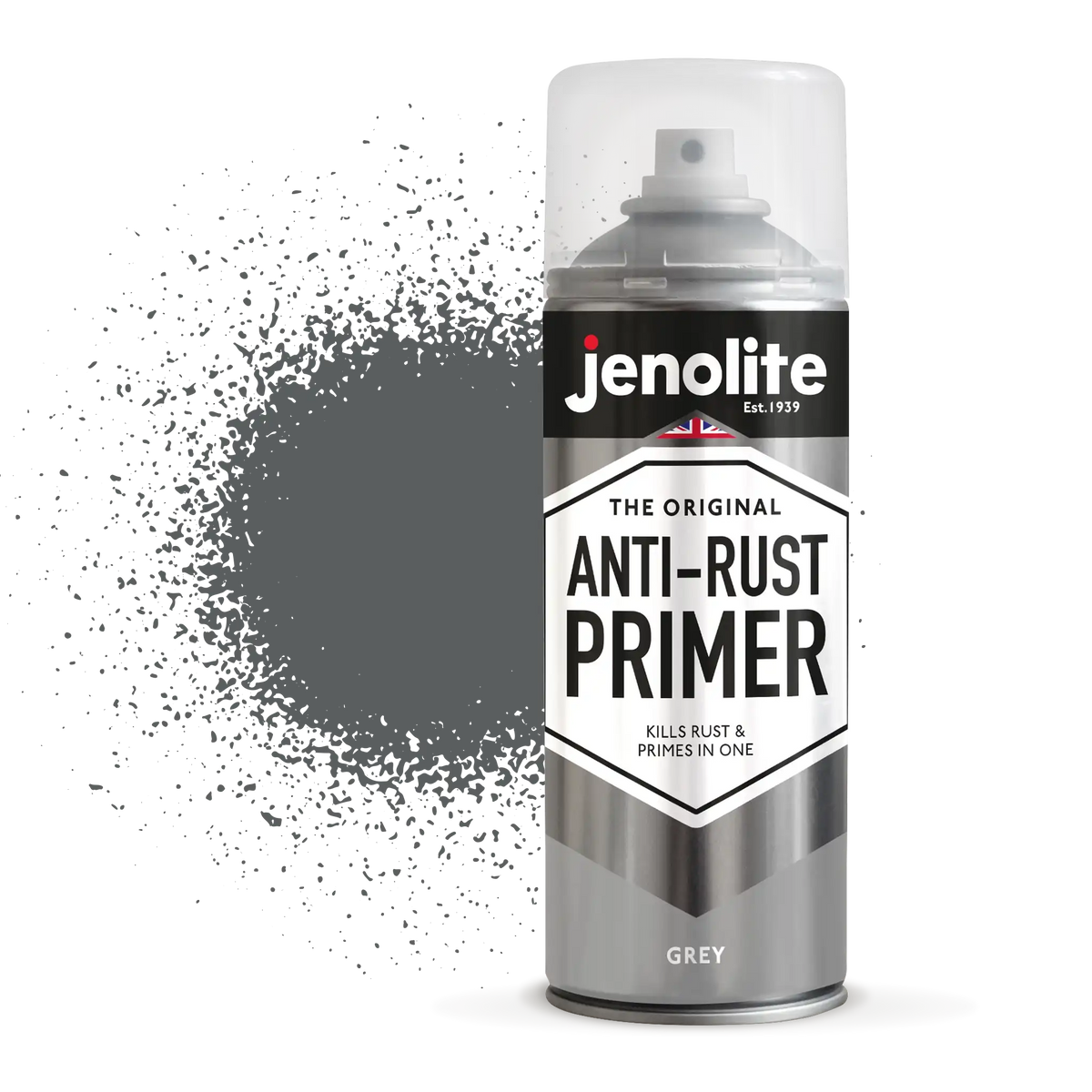 Anti-Rust Primer Spray Paint | 4 x 400ml | Grey | Metal Primer