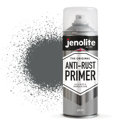 Anti-Rust Primer Spray Paint | 4 x 400ml | Grey | Metal Primer