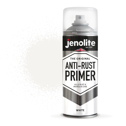 Anti-Rust Primer Spray Paint | 4 x 400ml | White | Metal Primer