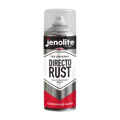 DIRECTORUST Spray Paint | Gloss | Crimson Red | 12 x 400ml | RAL 3027
