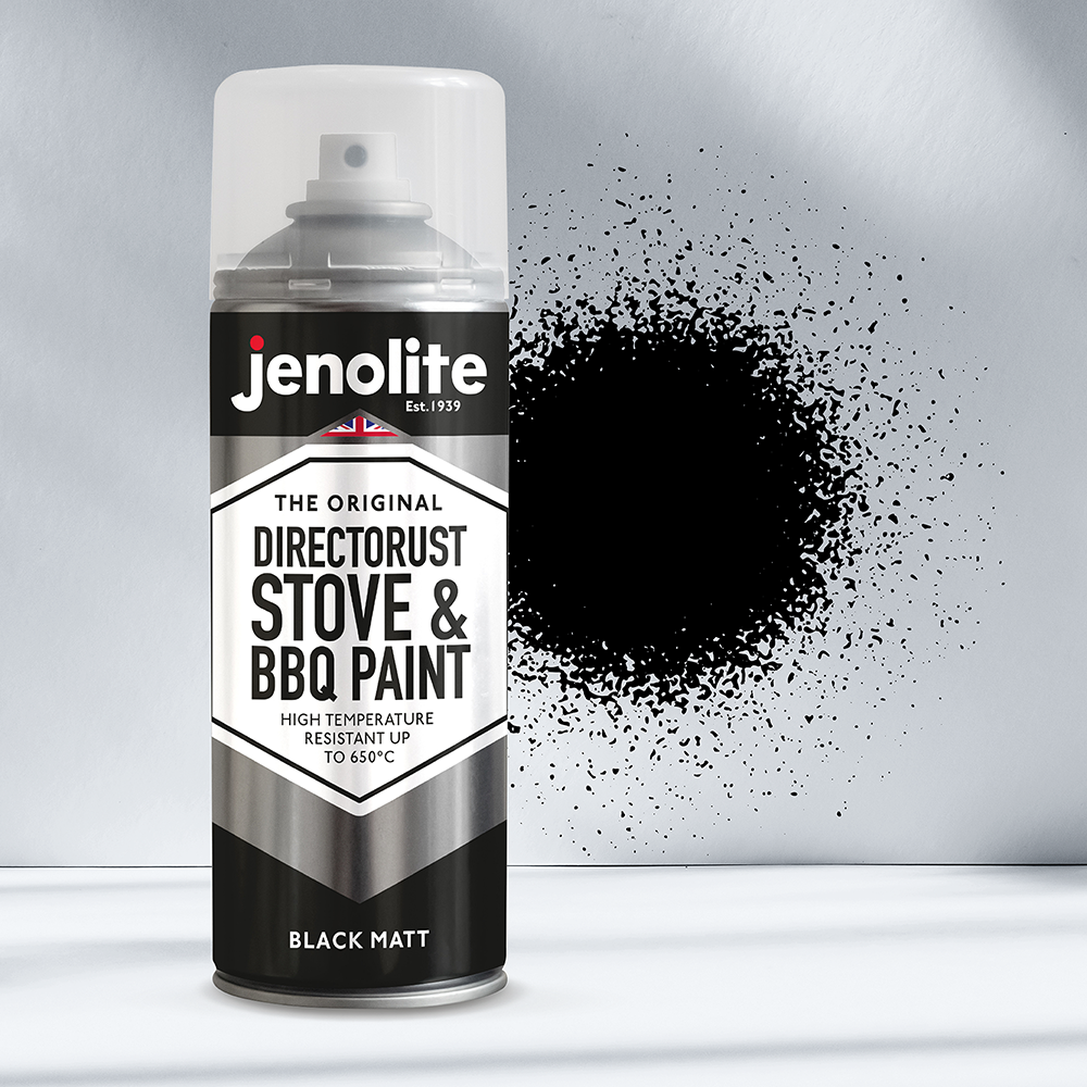 DIRECTORUST BBQ & Stove Spray Paint | 4 x 400ml | Black | 650c+