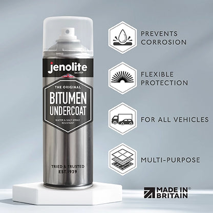 Bitumen Undercoat Anti-Corrosion Spray Paint | 500ml | Black