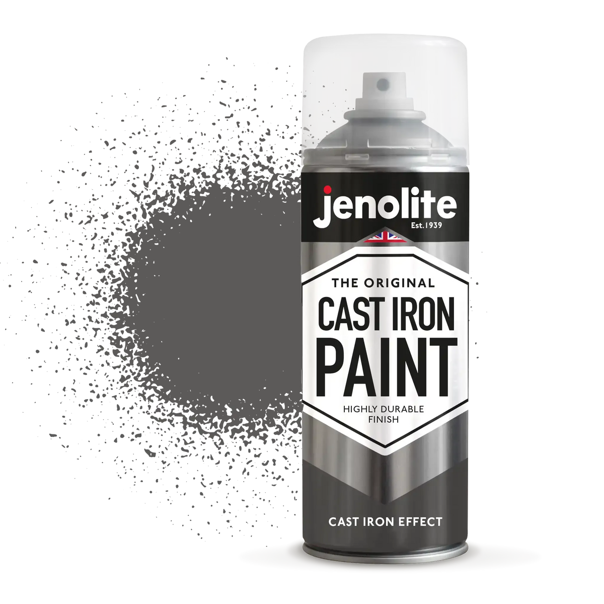 Cast Iron Effect Spray Paint | 4 x 400ml | Multi Surface Spray Paint