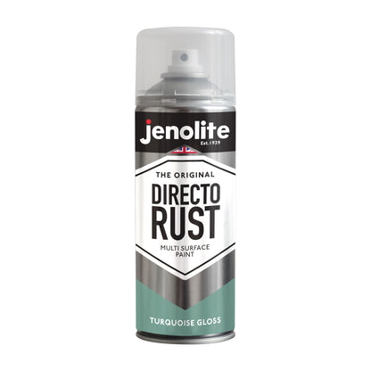 DIRECTORUST Spray Paint | Gloss | Turquoise | 12 x 400ml | RAL 6034