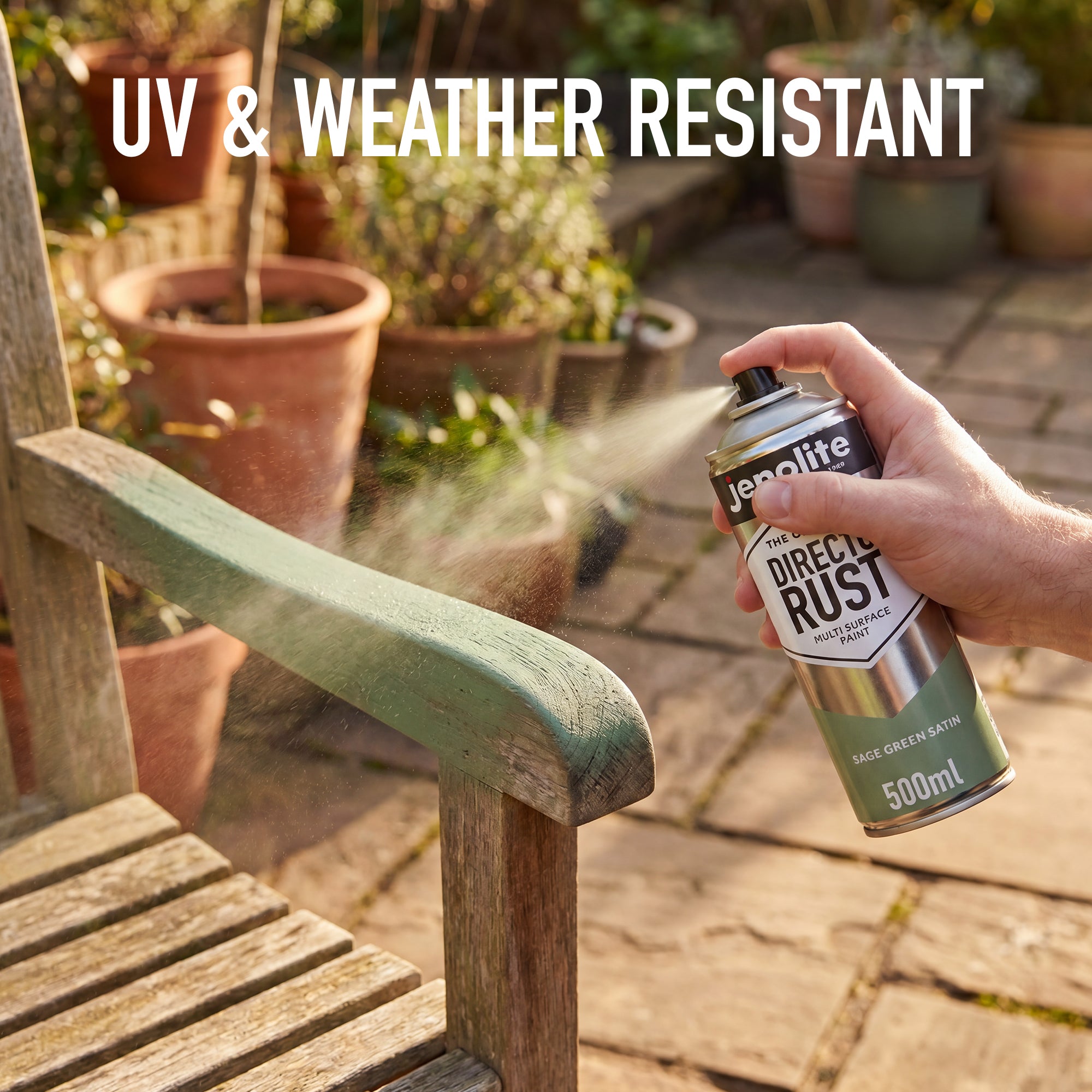 DIRECTORUST Sage Green Spray Paint - 4x500ml - Multi Surface Spray Paint