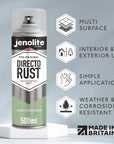 DIRECTORUST Sage Green Spray Paint - 4x500ml - Multi Surface Spray Paint