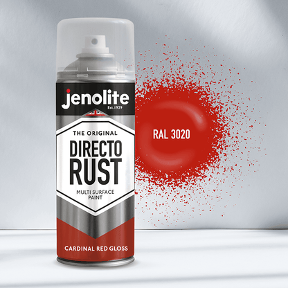 DIRECTORUST Spray Paint | Gloss | Cardinal Red | 12 x 400ml | RAL 3020