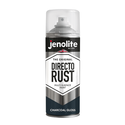 DIRECTORUST Spray Paint | Gloss | Charcoal Grey | 12 x 400ml | RAL 7016