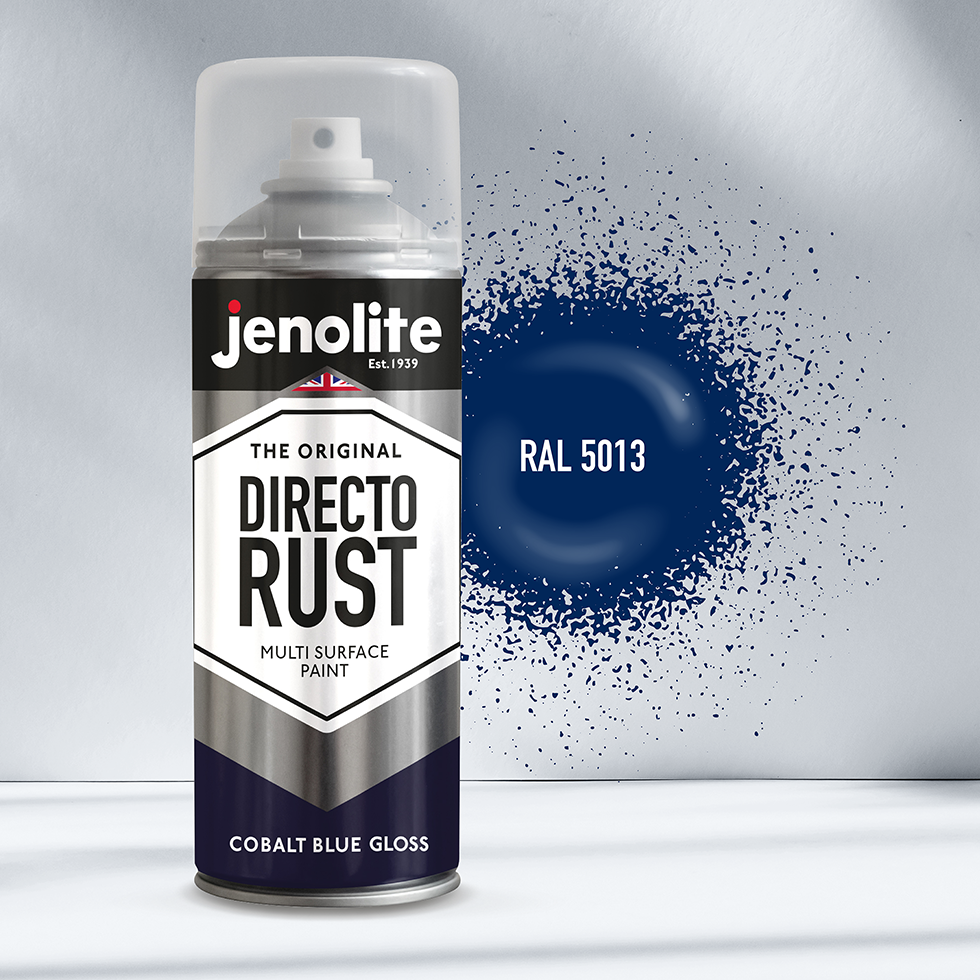 DIRECTORUST Spray Paint | Gloss | Cobalt Blue | 12 x 400ml | RAL 5013