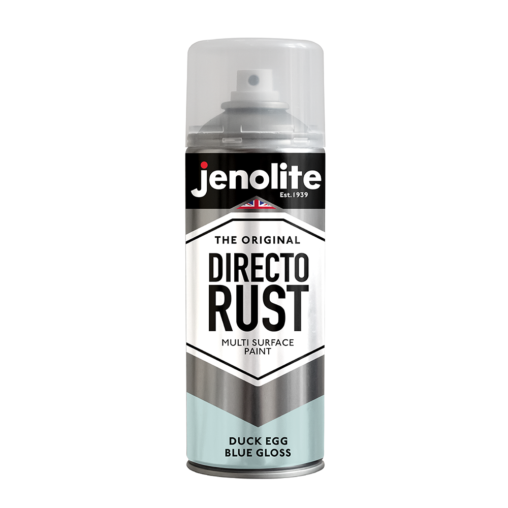 DIRECTORUST Spray Paint | Gloss | Duck Egg Blue | 12 x 400ml | BS 16C33