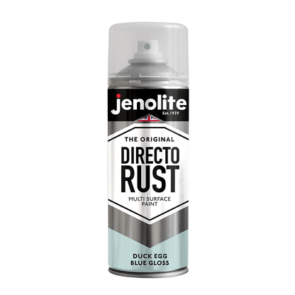 DIRECTORUST Spray Paint | Gloss | Duck Egg Blue | 12 x 400ml | BS 16C33