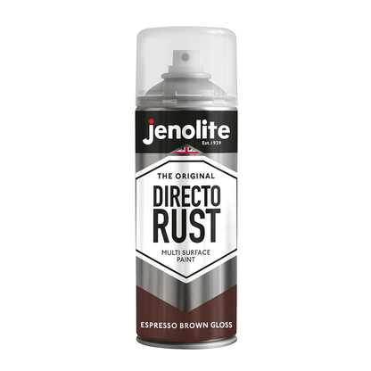 DIRECTORUST Spray Paint | Gloss | Espresso Brown | 12 x 400ml | RAL 8017