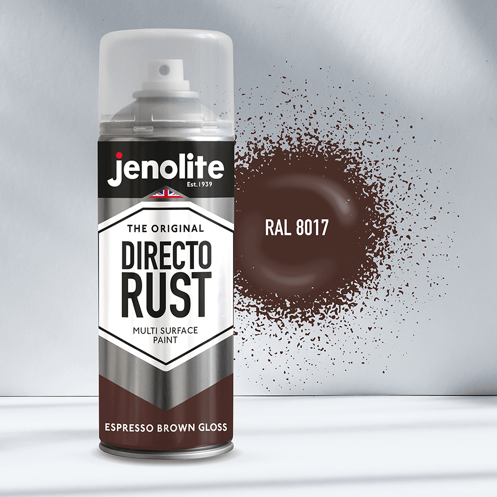 DIRECTORUST Spray Paint | Gloss | Espresso Brown | 12 x 400ml | RAL 8017