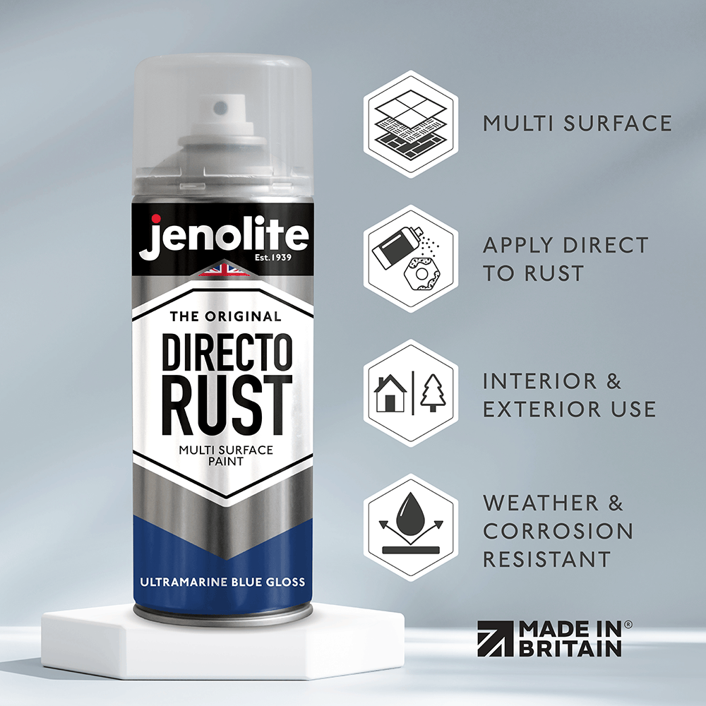 DIRECTORUST Spray Paint | Gloss | Ultramarine | 12 x 400ml | RAL 5002