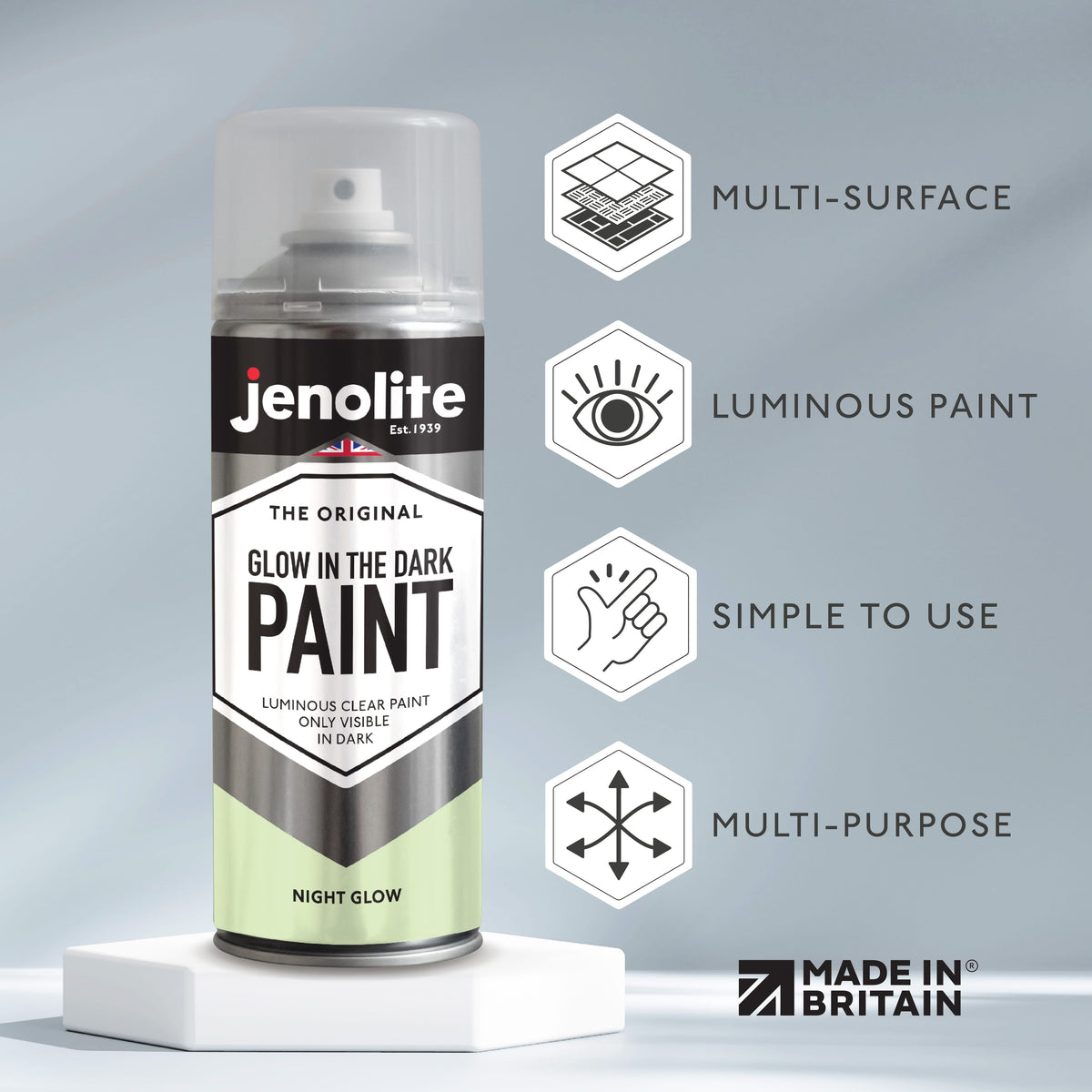 Glow In The Dark Spray Paint | Night Glow Luminous Paint | 400ml