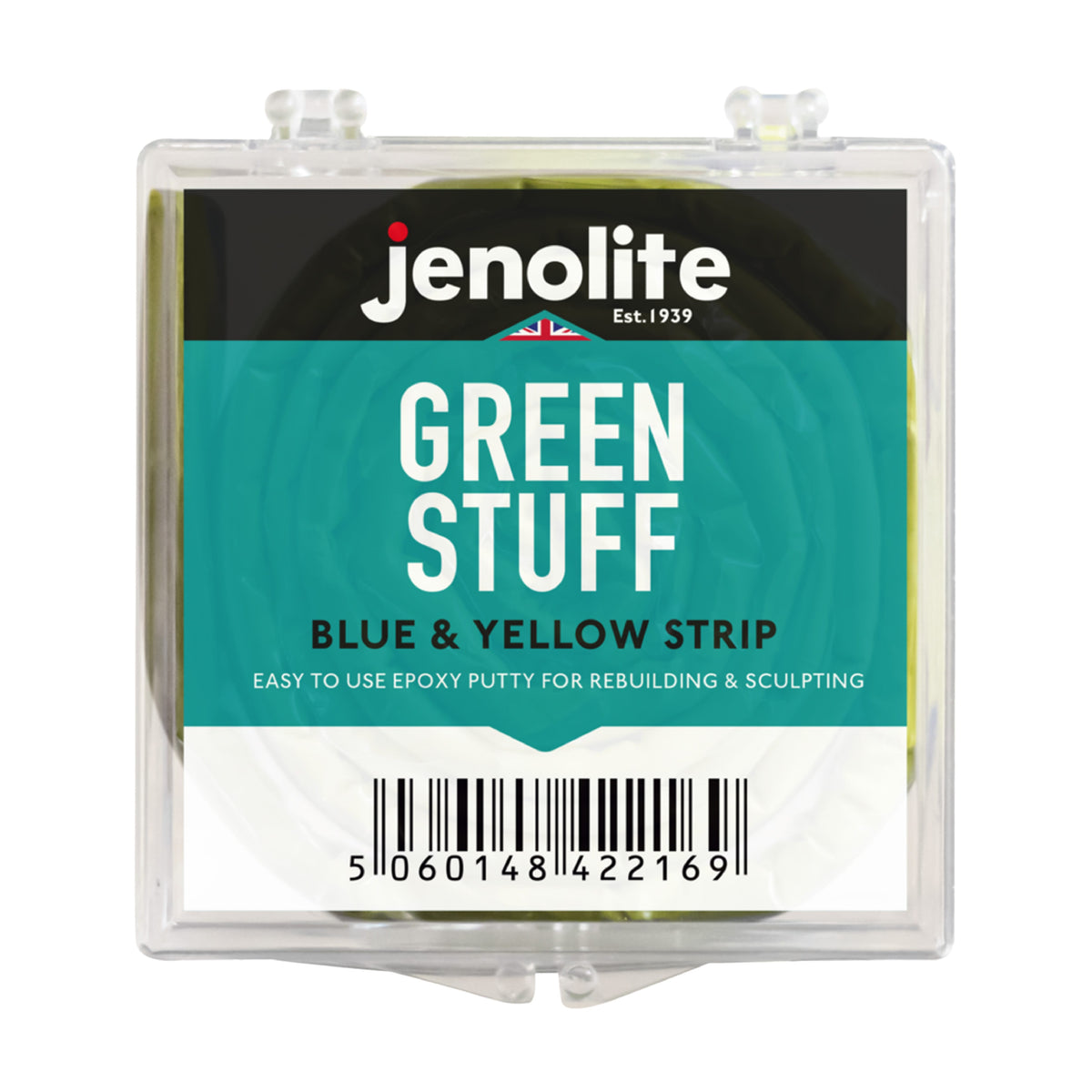 Green Stuff | Epoxy Putty Roll | Blue & Yellow Strip | 36 Inch