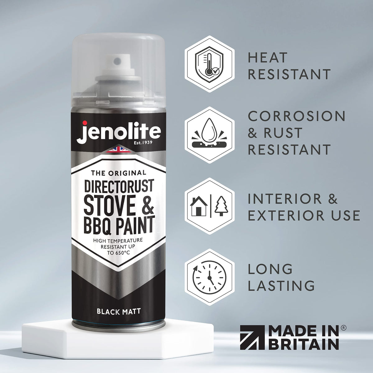 BBQ Restore Kit: Rust Remover, Wire Brush, BBQ Spray Paint