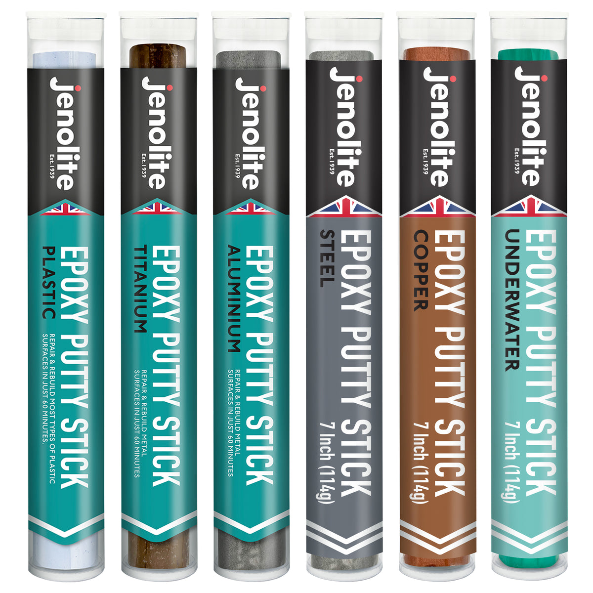 Epoxy Putty Repair Sticks | 7 Inch (112g) Tube | Plastic, Steel, Underwater, Copper, Aluminium, Titanium