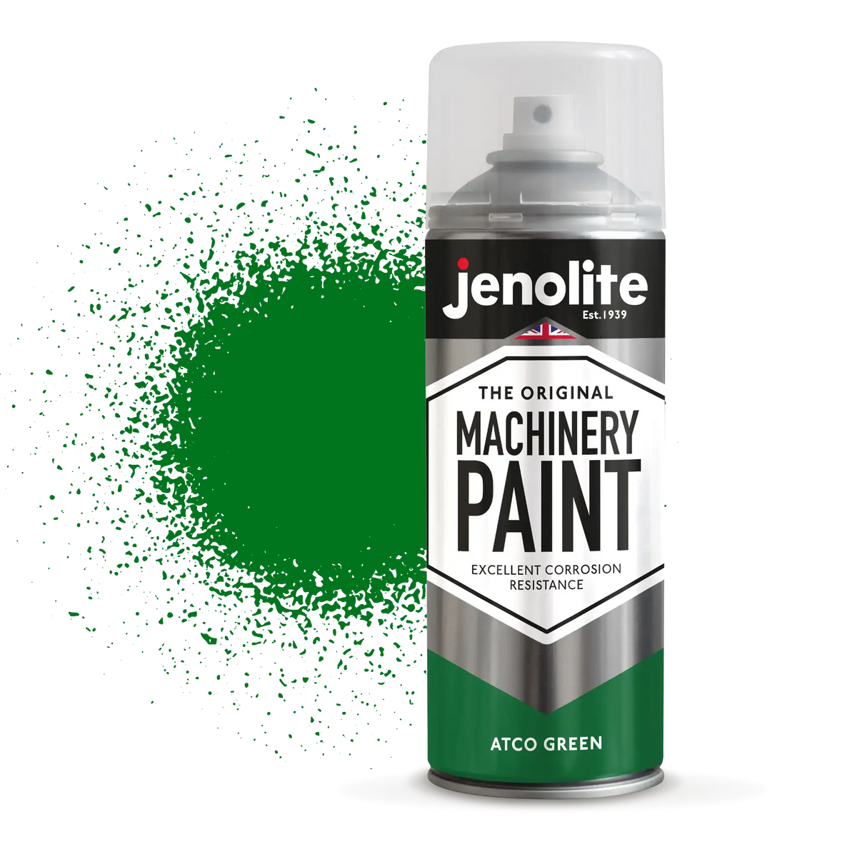 Atco Green Machinery & Lawnmower Spray Paint | 12 x 400ml Aerosol