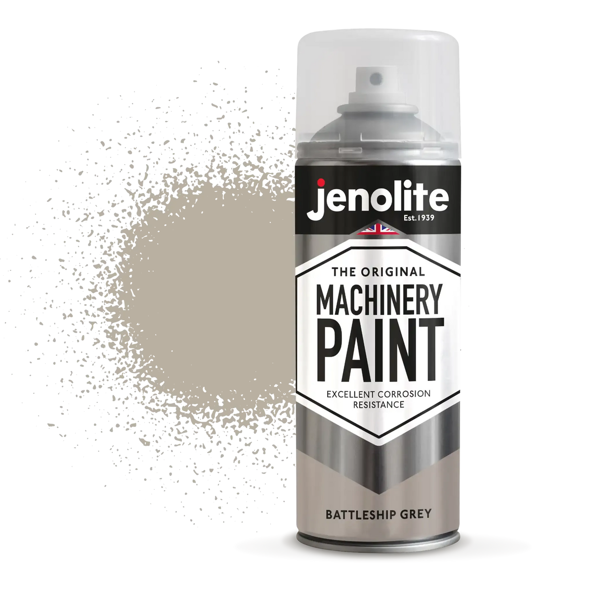 Battleship Grey Machinery & Lawnmower Spray Paint | 12 x 400ml Aerosol