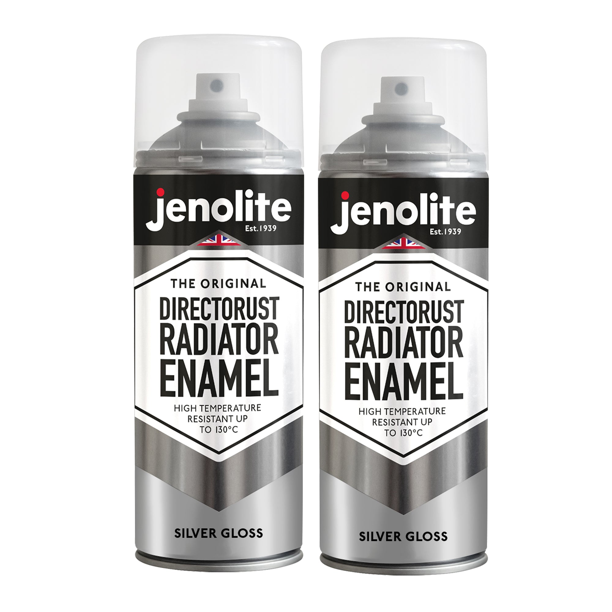 DIRECTORUST Radiator Enamel Paint | 400ml Aerosol | Black, Silver, White