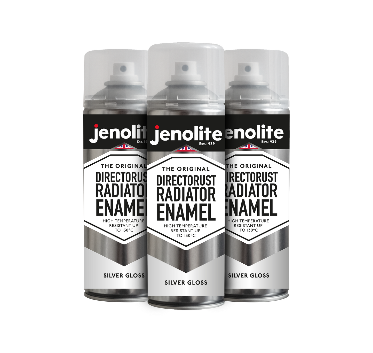 DIRECTORUST Radiator Enamel Paint | Aerosol | Black, Silver, White