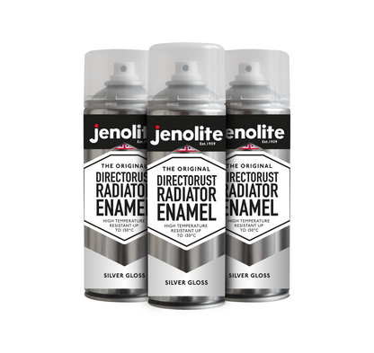 DIRECTORUST Radiator Enamel Paint | Aerosol | Black, Silver, White