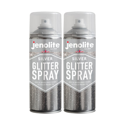 Glitter Spray Clear Sealant | 400ml | Clear Lacquer With Fine Glitter | Ideal for Crafting, Hobbies & Decorations