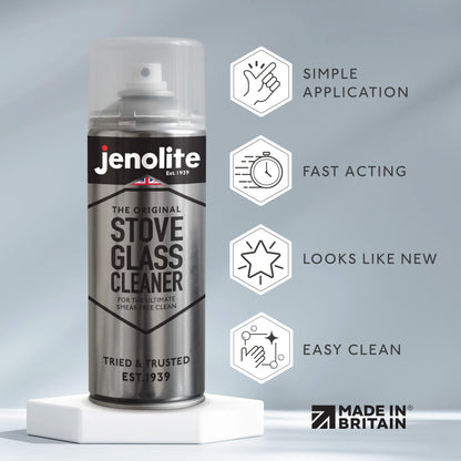 Stove Glass Cleaner Aerosol | 400ml | Ideal For Woodburners & Stove