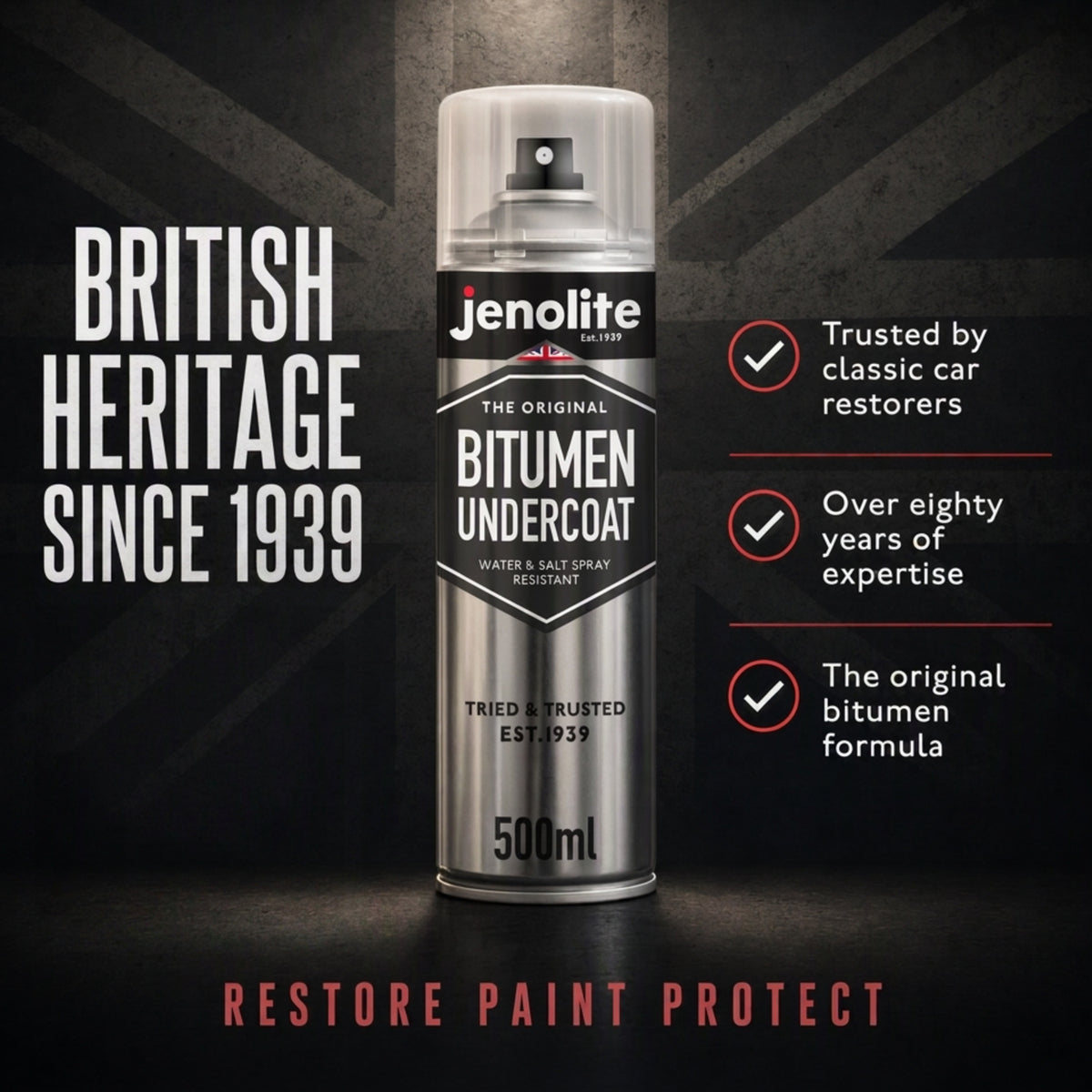 Peinture en Aérosol Anti-Corrosion pour Sous-Couche de Bitume
